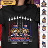 America Dog Personalized Shirt, US Independence Day Gift for Dog Lovers, Dog Dad, Dog Mom - TS068PS14 - BMGifts