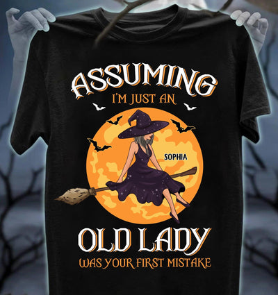 Assuming I'm Just An Old Lady Grandma Personalized Shirt, Halloween Gift for Nana, Grandma, Grandmother, Grandparents - TS953PS01 - BMGifts