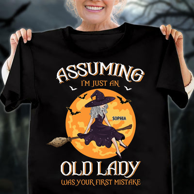 Assuming I'm Just An Old Lady Grandma Personalized Shirt, Halloween Gift for Nana, Grandma, Grandmother, Grandparents - TS953PS01 - BMGifts