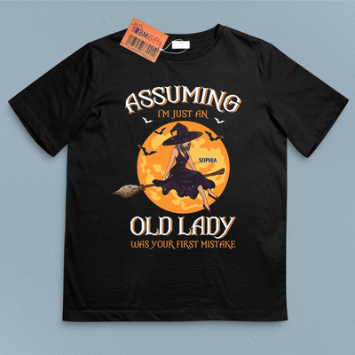 Assuming I'm Just An Old Lady Grandma Personalized Shirt, Halloween Gift for Nana, Grandma, Grandmother, Grandparents - TS953PS01 - BMGifts