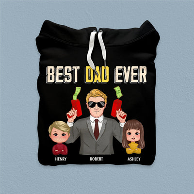 Best Dad Ever Father Personalized Shirt, Father’s Day Gift for Dad, Papa, Parents, Father, Grandfather - TSA93PS02 - BMGifts