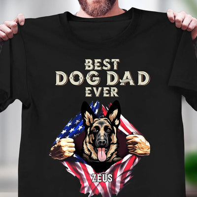 Best Dog Dad Ever Dog Personalized Shirt, Father’s Day Gift for Dog Lovers, Dog Dad, Dog Mom - TS026PS14 - BMGifts