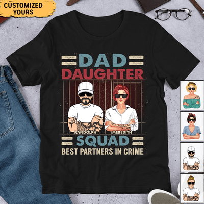 Best Partners In Crime Personalized Shirt, Father's Day Gift for Dad, Papa, Parents, Father, Grandfather - TS950PS01 - BMGifts