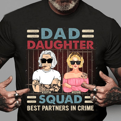 Best Partners In Crime Personalized Shirt, Father's Day Gift for Dad, Papa, Parents, Father, Grandfather - TS950PS01 - BMGifts