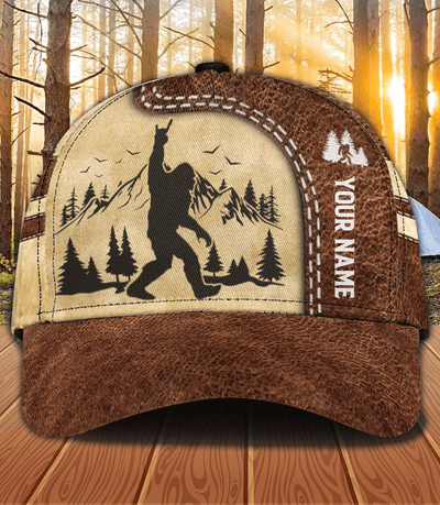 Bigfoot With Mountain Bigfoot Personalized Classic Cap, Personalized Gift for Bigfoot - CP033PS14 - BMGifts