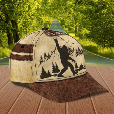 Bigfoot With Mountain Bigfoot Personalized Classic Cap, Personalized Gift for Bigfoot - CP033PS14 - BMGifts