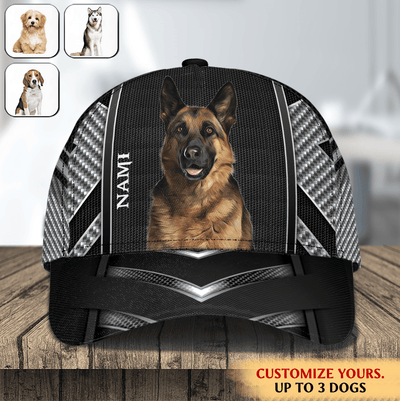 Black Color Dog Personalized Classic Cap, Father’s Day Gift for Dog Lovers, Dog Dad, Dog Mom - CP128PS02 - BMGifts