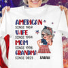 Born To Be An American Legend Grandma Personalized Shirt, US Independence Day Gift for Nana, Grandma, Grandmother, Grandparents - TS974PS01 - BMGifts