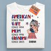 Born To Be An American Legend Grandma Personalized Shirt, US Independence Day Gift for Nana, Grandma, Grandmother, Grandparents - TS974PS01 - BMGifts