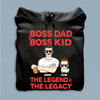 Boss Dad And Boss Kid The Legend And The Legacy Father Personalized Shirt, Father’s Day Gift for Dad, Papa, Parents, Father, Grandfather - TSA31PS02 - BMGifts