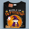 Buckle Up Buttercup You Jusst Flipped My Witch Switch Cat Personalized Shirt, Halloween Gift for Cat Lovers, Cat Mom, Cat Dad - TSC60PS02 - BMGifts