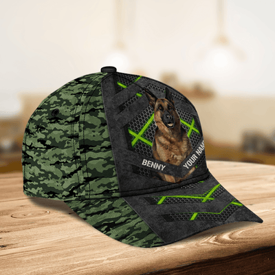 Camouflage Pattern Colorful Dog Personalized Classic Cap, Father’s Day Gift for Dog Lovers, Dog Dad, Dog Mom - CP129PS02 - BMGifts