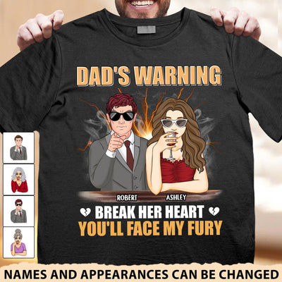 Dad's Warning Father Personalized Shirt, Father's Day Gift for Dad, Papa, Parents, Father, Grandfather - TS972PS01 - BMGifts