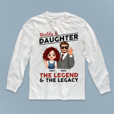 Daddy & Daughter Father Personalized Shirt, Father's Day Gift for Dad, Papa, Parents, Father, Grandfather - TS960PS01 - BMGifts