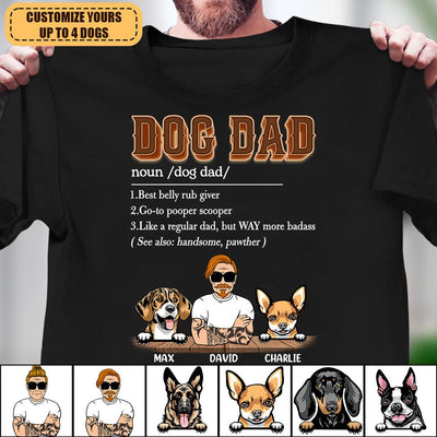 Dog Dad Dog Personalized Shirt, Father’s Day Gift for Dog Lovers, Dog Dad, Dog Mom - TSA22PS02 - BMGifts