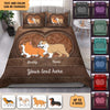 Dog Heart Color Personalized Bedding Set, Personalized Gift for Dog Lovers, Dog Dad, Dog Mom - BD168PS05 - BMGifts