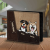 Dog Light Personalized Men's Wallet, Personalized Father's Day Gift for Dog Lovers, Dog Dad, Dog Mom - HM018PS05 - BMGifts