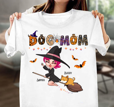 Dog Mom Dog Personalized Shirt, Halloween Gift for Dog Lovers, Dog Dad, Dog Mom - TSB05PS02 - BMGifts