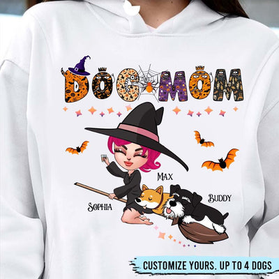 Dog Mom Dog Personalized Shirt, Halloween Gift for Dog Lovers, Dog Dad, Dog Mom - TSB05PS02 - BMGifts