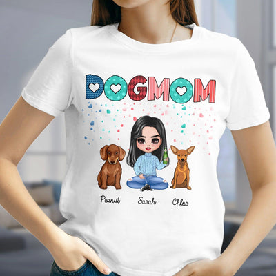 Dog Mom Dog Personalized Shirt, Personalized Gift for Dog Lovers, Dog Dad, Dog Mom - TSB58PS02 - BMGifts