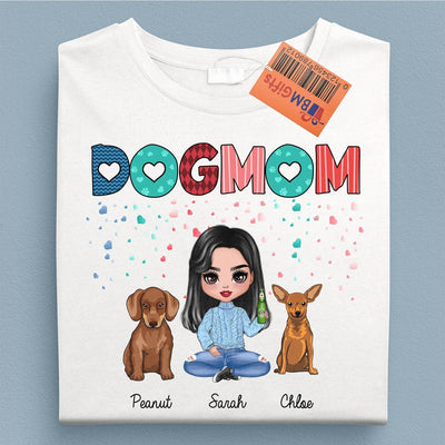 Dog Mom Dog Personalized Shirt, Personalized Gift for Dog Lovers, Dog Dad, Dog Mom - TSB58PS02 - BMGifts