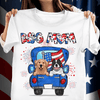 Dog Mom Dog Personalized Shirt, US Independence Day Gift for Dog Lovers, Dog Dad, Dog Mom - TS054PS14 - BMGifts