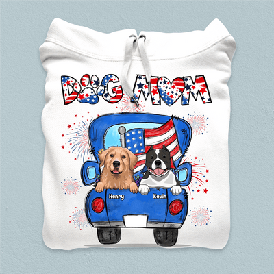 Dog Mom Dog Personalized Shirt, US Independence Day Gift for Dog Lovers, Dog Dad, Dog Mom - TS054PS14 - BMGifts