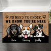 Dog Personalized Doormat, Personalized Gift for Dog Lovers, Dog Dad, Dog Mom - DM042PS - BMGifts