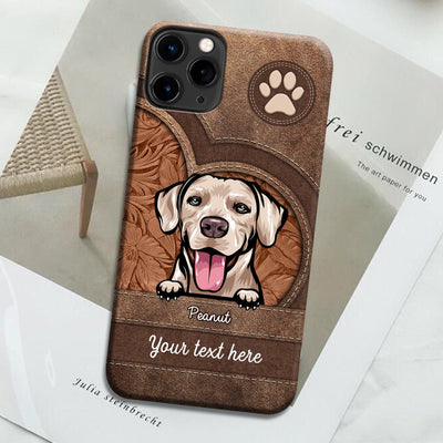 Dog Personalized Phone Case, Personalized Gift for Dog Lovers, Dog Dad, Dog Mom - PC033PS05 - BMGifts