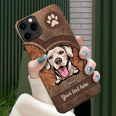 Dog Personalized Phone Case, Personalized Gift for Dog Lovers, Dog Dad, Dog Mom - PC033PS05 - BMGifts