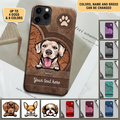 Dog Personalized Phone Case, Personalized Gift for Dog Lovers, Dog Dad, Dog Mom - PC033PS05 - BMGifts