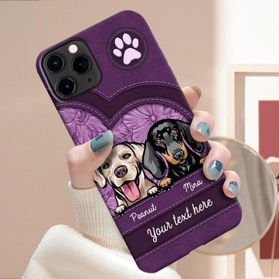 Dog Personalized Phone Case, Personalized Gift for Dog Lovers, Dog Dad, Dog Mom - PC033PS05 - BMGifts