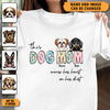 This Dog Mom Wears Her Heart On Her Shirt Dog Personalized Shirt, Mother's Day Gift for Dog Lovers, Dog Mom - TSB46PS01