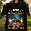 Dogs Nature Love Our Perfect Trio Camping Personalized Shirt, Personalized Gift for Camping Lovers - TSB79PS02 - BMGifts