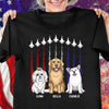 Dogs With American Airplane Dog Personalized Shirt, US Independence Gift for Dog Lovers, Dog Dad, Dog Mom - TS982PS01 - BMGifts