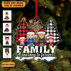 Family A Journey To Forever Family Personalized Custom Shaped Acrylic Ornament, Christmas Gift for Couples, Husband, Wife, Parents, Lovers - SA005PS02 - BMGifts