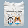 Feeding My Dog For A LifeTime With A Salary Of A Part-Time Job Dog Personalized Shirt, Personalized Gift for Dog Lovers, Dog Dad, Dog Mom - TS115PS14 - BMGifts