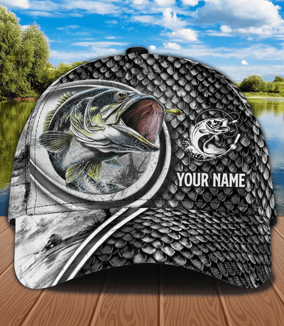 Fish Sale Pattern Fishing Personalized Classic Cap, Personalized Gift for Fishing Lovers - CP027PS14 - BMGifts