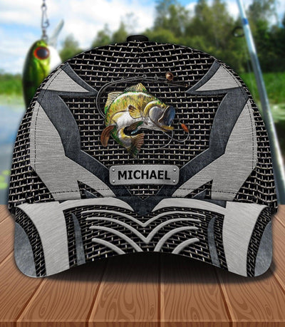 Fishing Personalized Classic Cap, Personalized Gift for Fishing Lovers - CP124PS01 - BMGifts