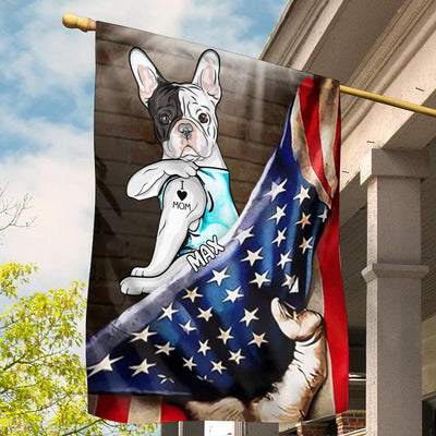 Flag Of United States Dog Personalized Garden Flag, US Independence Day Gift for Dog Lovers, Dog Dad, Dog Mom - GA061PS02 - BMGifts