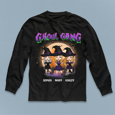 Ghoul Gang Bestie Personalized Shirt, Halloween Gift for Besties, Sisters, Best Friends, Siblings - TSB31PS02 - BMGifts