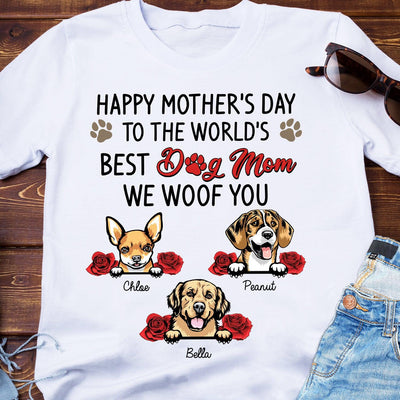 Gift For Mother Dog Personalized Shirt, Mother's Day Gift for Dog Lovers, Dog Dad, Dog Mom - TS323PS05 - BMGifts
