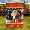 God Bless America Dog Personalized Flag, US Independence Day Gift for Dog Lovers, Dog Mom, Dog Dad - GA012PS15 - BMGifts