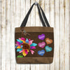 Grandma Heart Personalized All Over Tote Bag, Personalized Gift for Nana, Grandma, Grandmother, Grandparents - TO223PS05 - BMGifts