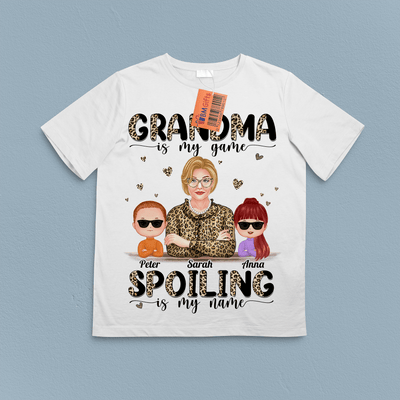 Grandma Is My Game Grandma Personalized Shirt, Personalized Gift for Nana, Grandma, Grandmother, Grandparents - TS976PS01 - BMGifts