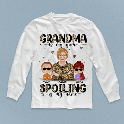 Grandma Is My Game Grandma Personalized Shirt, Personalized Gift for Nana, Grandma, Grandmother, Grandparents - TS976PS01 - BMGifts