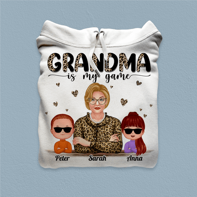 Grandma Is My Game Grandma Personalized Shirt, Personalized Gift for Nana, Grandma, Grandmother, Grandparents - TS976PS01 - BMGifts