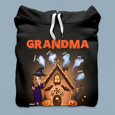 Grandma Never Runs Out Of Kisses Or Candy Grandma Personalized Shirt, Halloween Gift for Nana, Grandma, Grandmother, Grandparents - TSA20PS01 - BMGifts