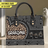 Grandma Personalized Leather Handbag, Personalized Gift for Nana, Grandma, Grandmother, Grandparents - LD051PS01 - BMGifts
