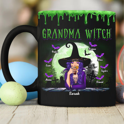 Grandma Witch Grandma Personalized Mug, Halloween Gift for Nana, Grandma, Grandmother, Grandparents - MG127PS01 - BMGifts